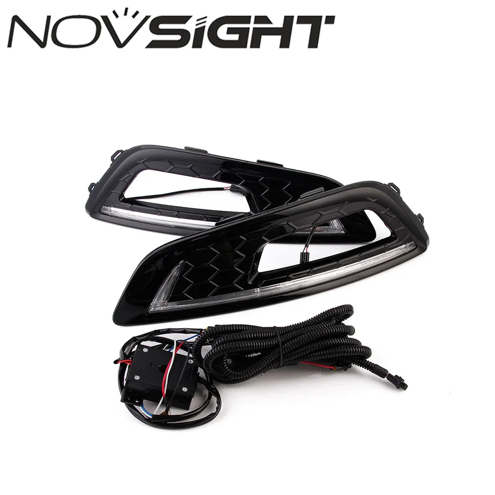

NOVSIGHT Auto Car LED Daylights DRL Daytime Running Light Driving Lamp Set For Ford Focus 2015 White US D20