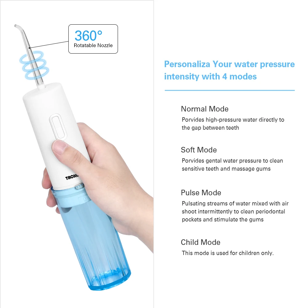 Portable Electric Oral Irrigator USB Travel Dental Irrigator Water Dental Flosser Teeth Cleaner Machine Tooth Pick Water Jet