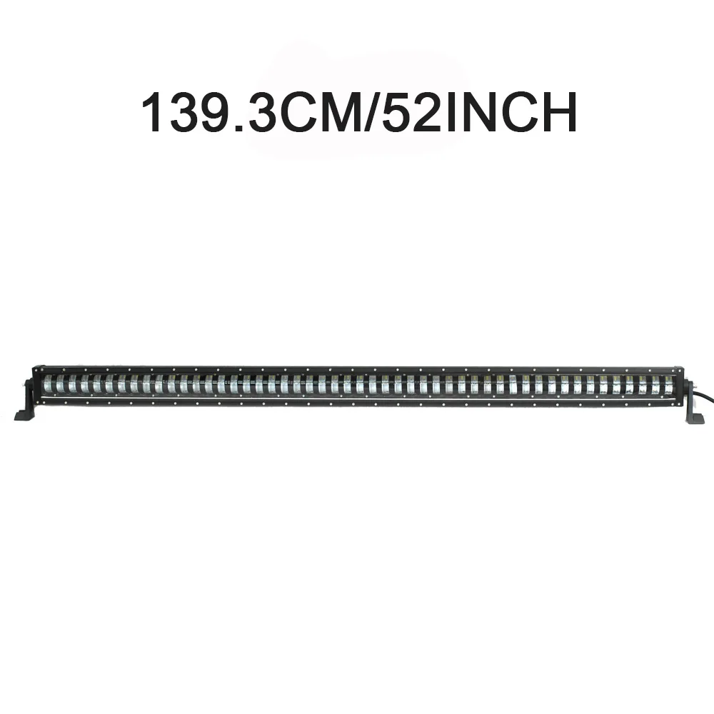 6D объектив 10-52 дюймов светодиодный Однорядный светодиодный светильник бар рабочий светильник для 4x4 внедорожный 4WD грузовик ATV 12 в 24 в прицеп - Цвет: 139.3CM-52INCH
