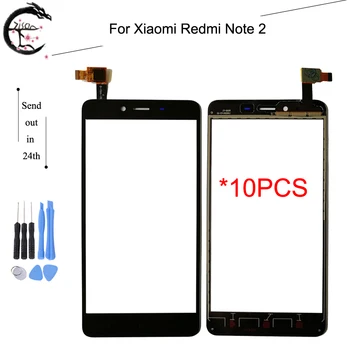 

10PCS Touch Panel For Xiaomi Redmi Note 2 Touch Screen Outer Glass Note2 Digitizer With FPC Flex Cable Redmi Note 2 Sensor Touch