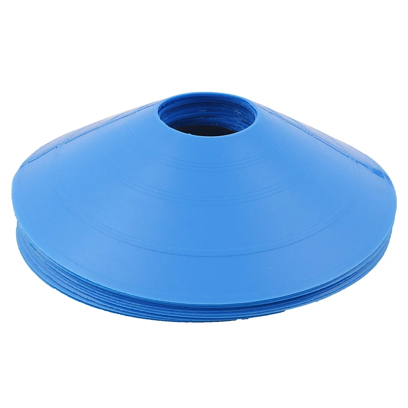 

10pcs/set High Quality Soccer Training Sign Dish Pressure Resistant Cones Marker Discs Marker Bucket PVC Sports Accessories