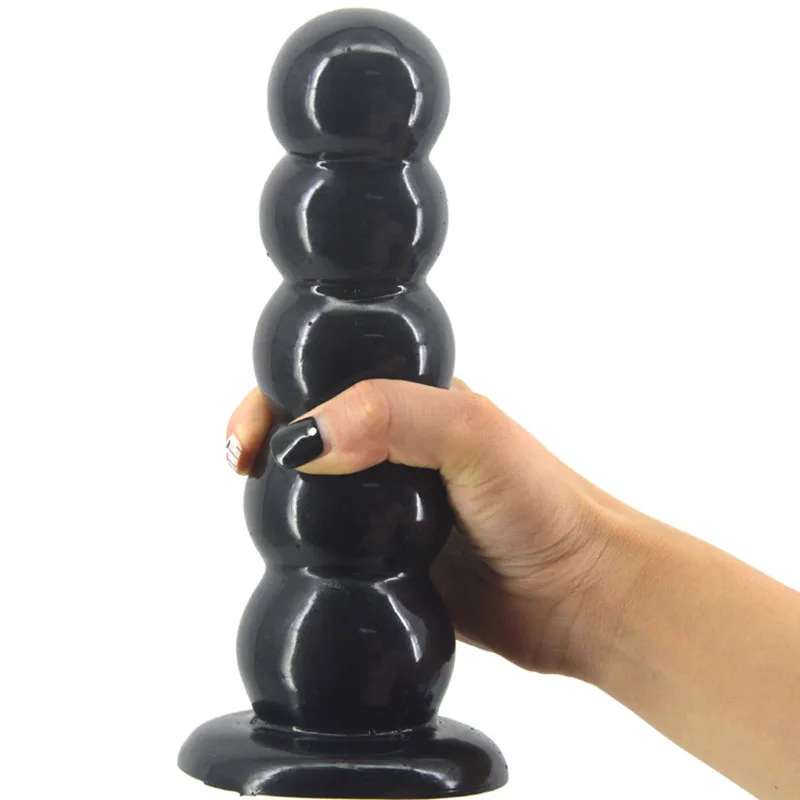 5 Beads Huge Anal Dildo Silicone Anal Plug Long Penis Butt Plug Adult font b Sex