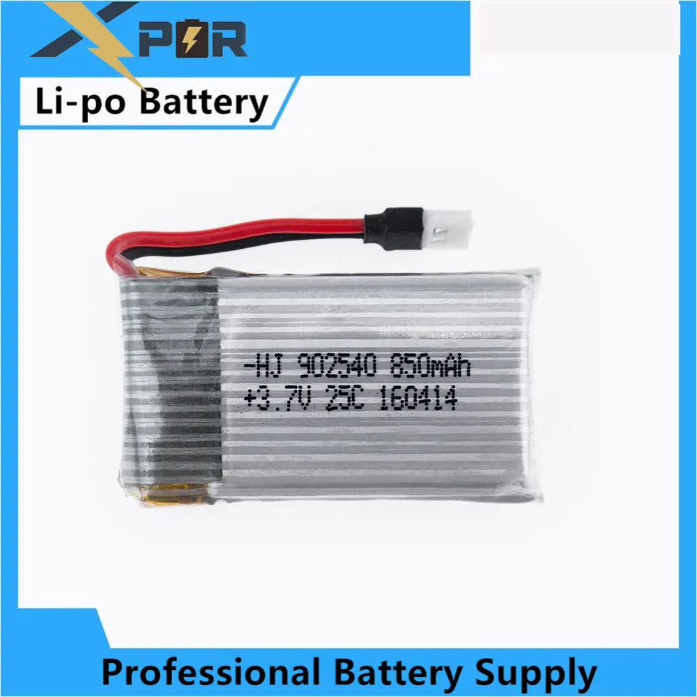 

Syma 1pc 3.7V 850mah lipo battery 902540 Syma X5C X5SC X5SW Cheerson CX30 RC Quadcopter Drone Parts