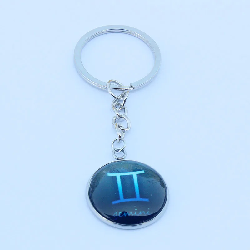 12 брелок для ключей Созвездие Знак зодиака стеклянный кулон скорпион Стрелец