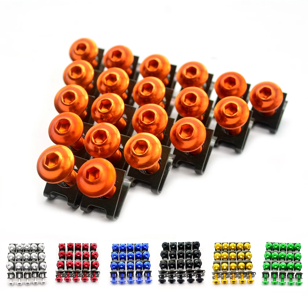 

Universa 20PCS motorcycle accessories motorbike 6mm fairing bolts screws For KTM RC8 R 1290 Super Duke R 990 SuperDuke 690 Duke