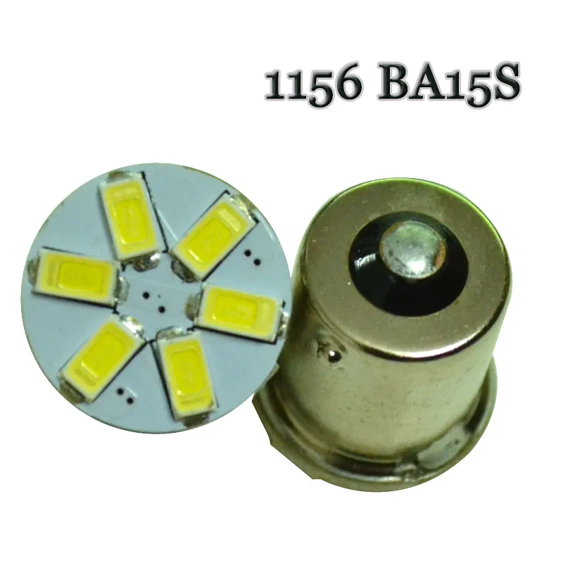 100 шт. Автомобильные светодиодные лампы 1156 BA15S 1157 BAY15D P21/5W 6 SMD 5630 5730|bulb 12v|bulb led 12vbulb |