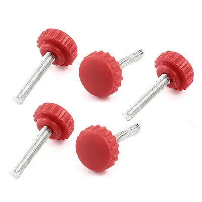 

5 Pcs Replacement M6 x 30mm Thread Round Clamping Knob 20mm Dia