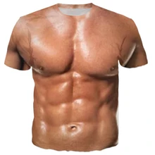 Новинка, модная пара, для мужчин и женщин, с забавным 3D принтом, повседневная, без кепки, летняя футболка, футболки, топы