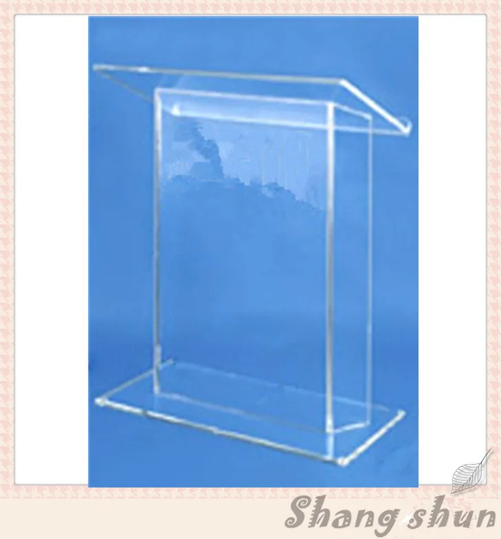 

High Quality Clear A crylic Lectern Podium, Plastic Church Pulpit