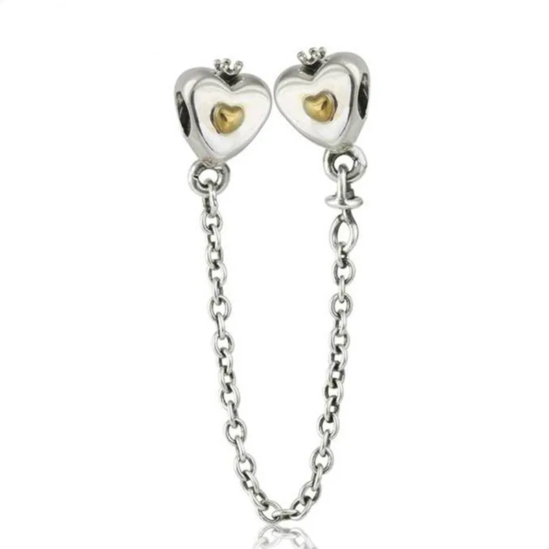 pandora heart 14k & silver charm pandora heart 14k & silver charm