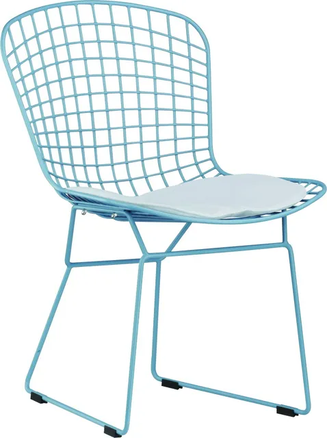 Schwarz Weiß pulverbeschichtung Harry Bertoia Draht Stuhl Moderne