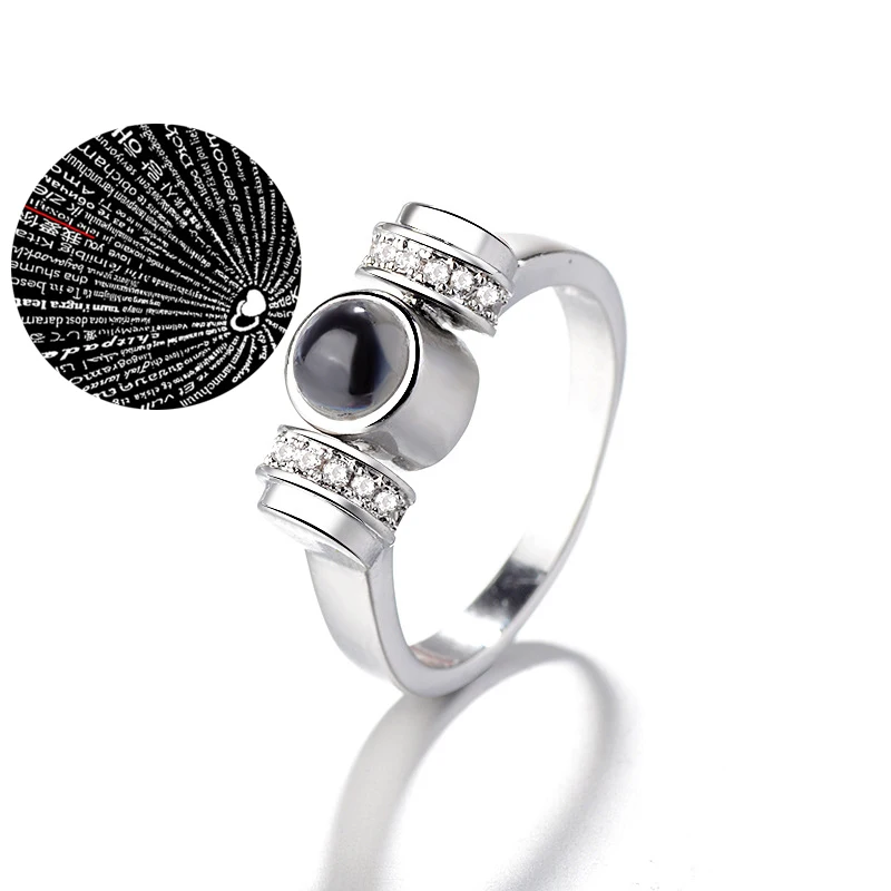 DoreenBeads новый дизайн говорят I Love U на 100 языках кольца для влюбленных пар с памятью