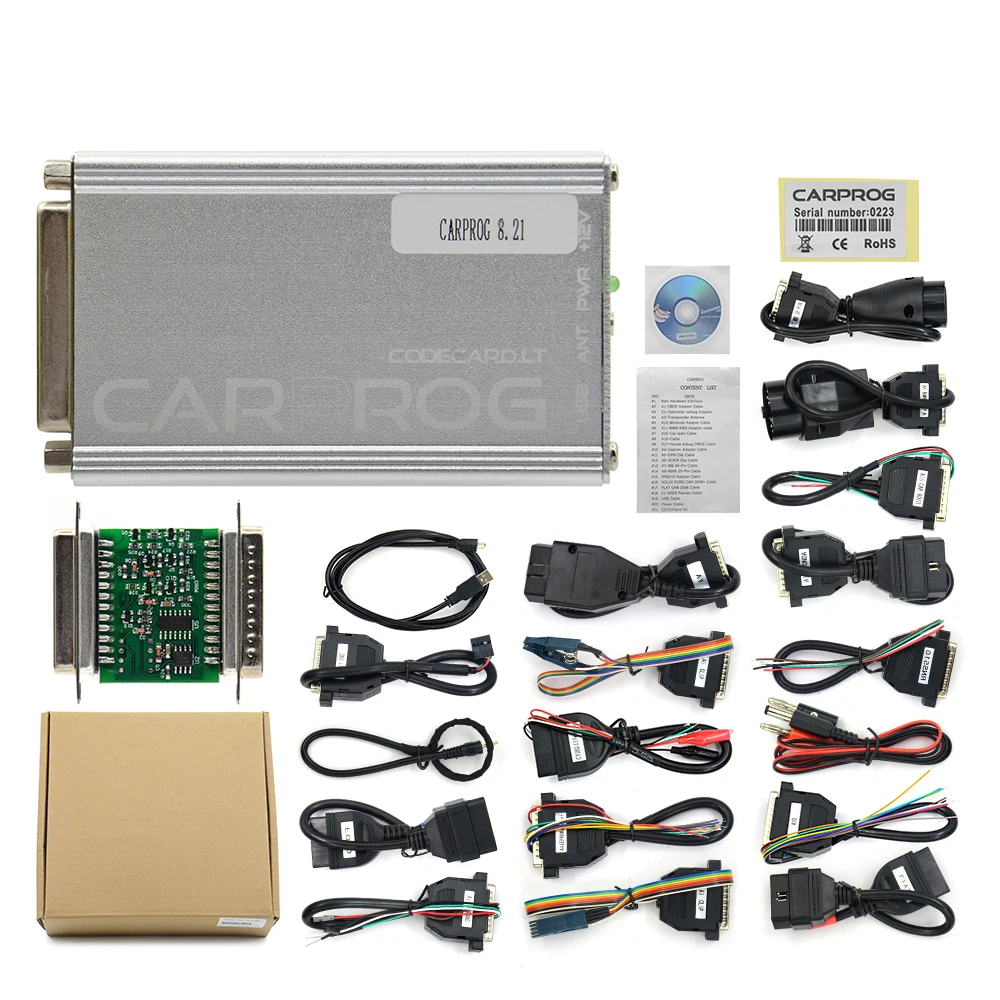 Carprog V10.9.3 V8.21 Full Adapter Carprog 8.21 Online Programmer For  Airbag/radio/dash/immo/ecu Auto Repair Tool - Code Readers  Scan Tools -  AliExpress
