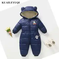 2019 new Winter spring Rompers Baby Clothes Children Boy Girls Jumpsuit Kids Down Cotton Overalls snowsuit Hooded Parka Clothing