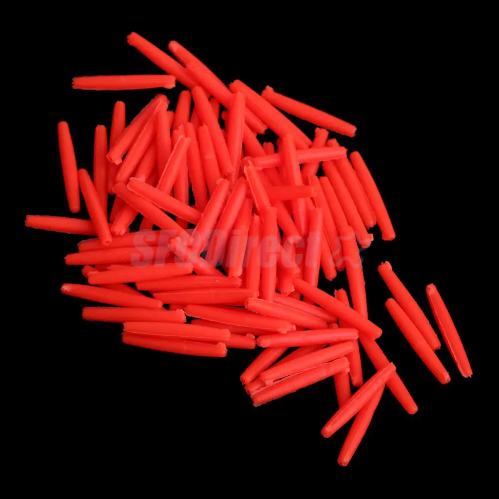 100Pcs Bright Colors Cylinder Strike Indicator Fishing Floats Trout Salmon Floats Float Fly Fishing Tackle