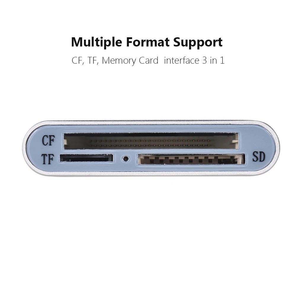 Мини Портативный USB3.0 Card Reader USB 3,0 адаптер OTG SDXC TF CF 3 в 1 для Планшеты PC ноутбук С USB кабель Card Reader