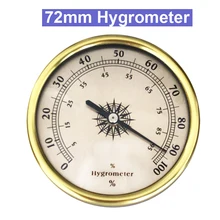 72 мм круглый золотой Крытый Открытый Погода монитор аналоговый гигрометр метр указатель влажности измерения 0- измеритель влажности