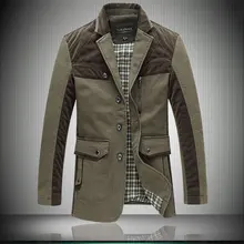 Мужской Блейзер, Мужская одежда, повседневная весенне-осенняя куртка, Мужская длинная куртка, однобортный плащ размера плюс 5XL 6XL 7XL N-5