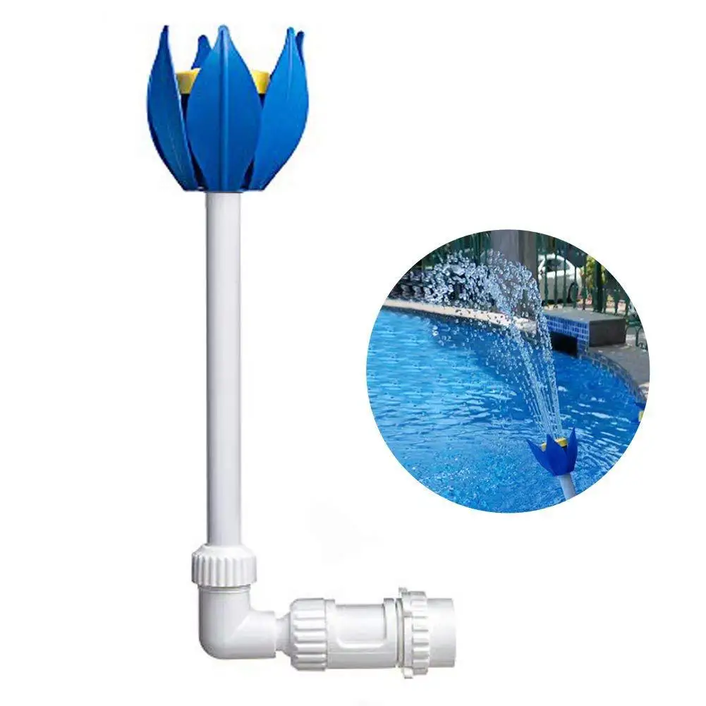 

Swimming Pool Waterfall Fountain Kit Piscina PVC Feature Water Spay Pools Spa Lotus Decorations Zwembad Accessories