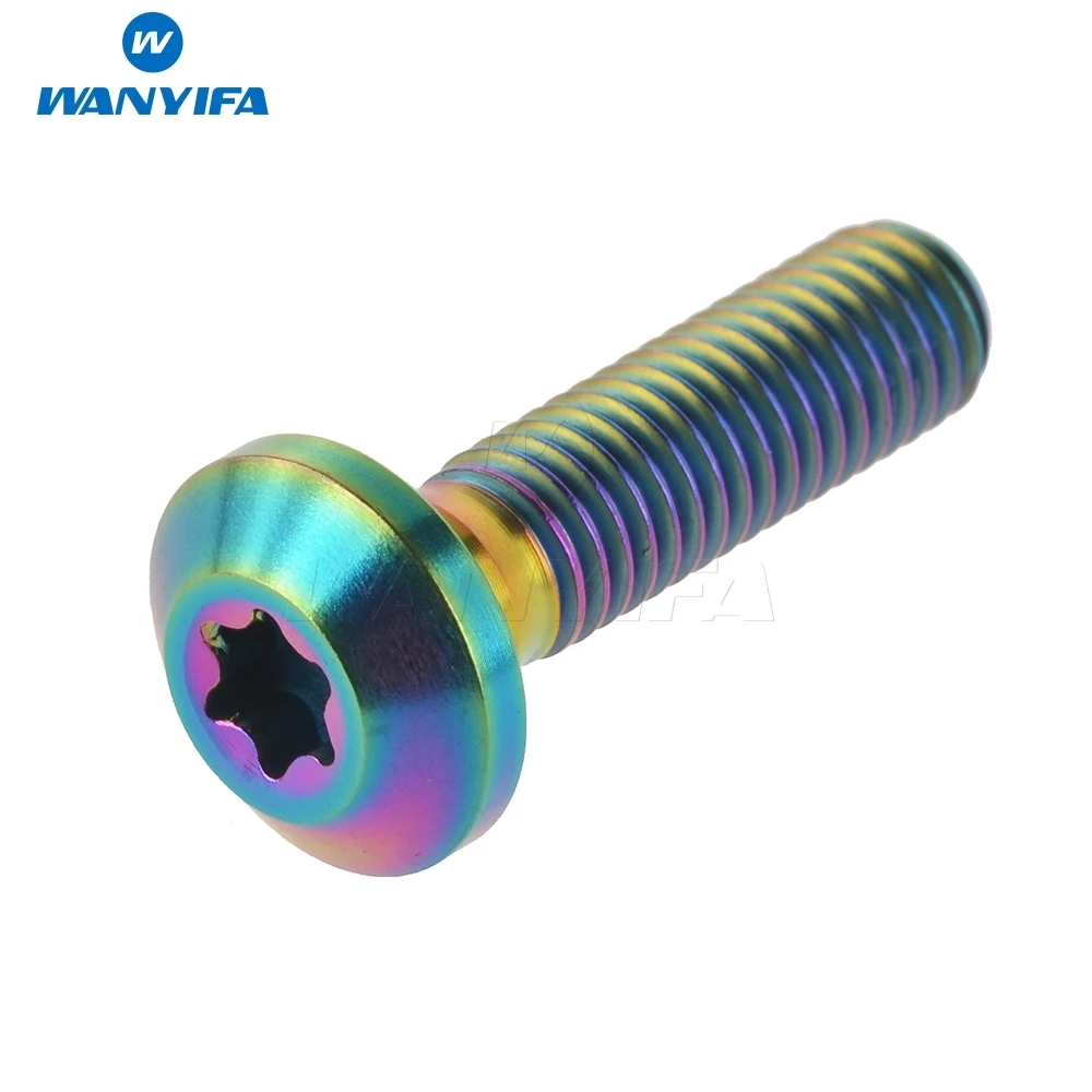 Wanifa M8 x 30 мм 1 25 шаг Torx Кнопка головка титановый мотоцикл велосипедный диск