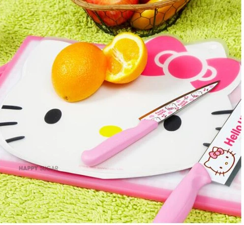 

10 Pcs Lovely Bowknot Thin Kitchen Chopping Board Plastic Cutting Board