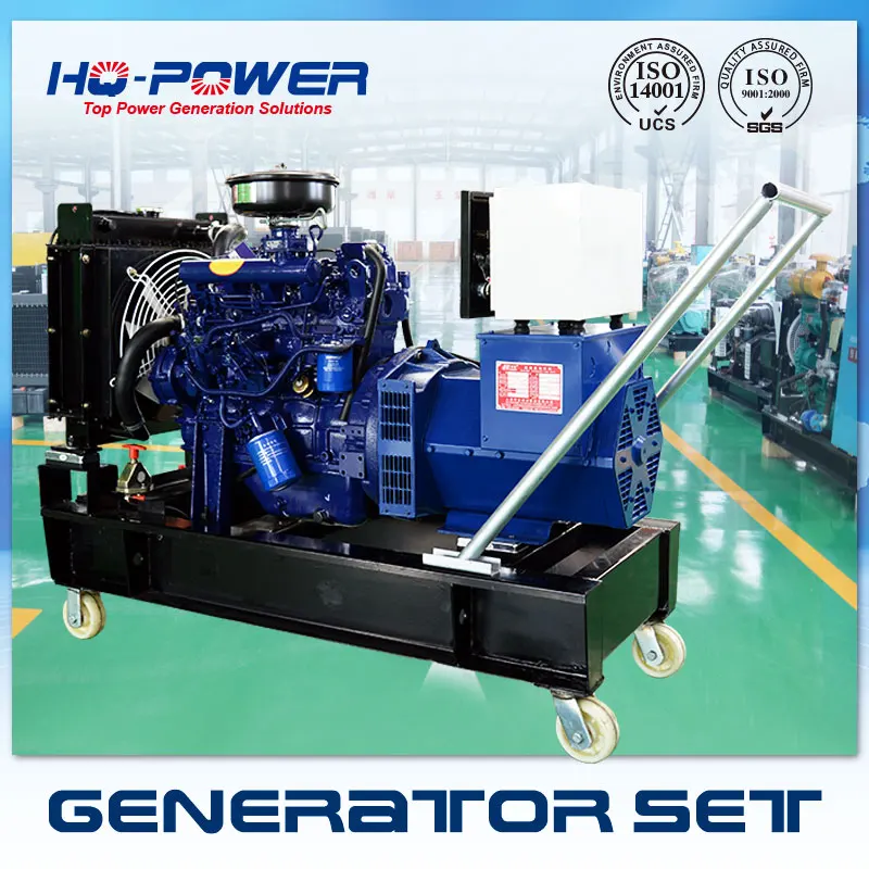 chinese good quality 20 kw 30 kva diesel power generator trailer newer