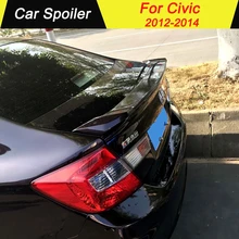 Для Honda Civic 2012 2013 Спойлер ABS материал украшение в виде хвостового крыла праймер цвет задние Спойлеры на багажник крылья для Honda Civic