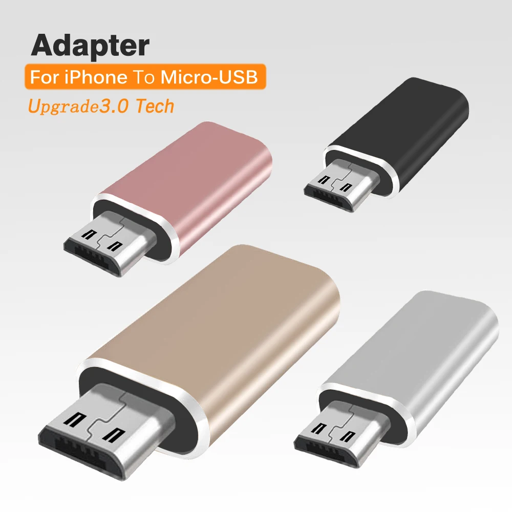 Для lightning/Micro USB адаптер Micro на 8 pin для iPhone женский Мужской lightning разъем|Переходники
