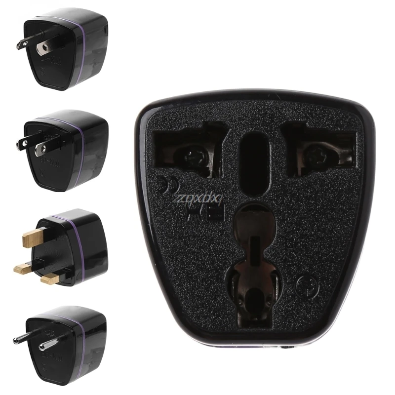 

1PC Universal US UK AU To EU Plug USA To Euro Europe Travel Wall AC Power Charger Outlet Adapter Converter 2 Round Socket Pin #