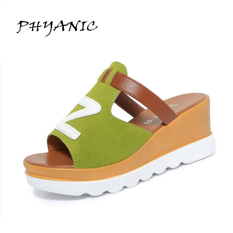 

PHYANIC 2017 New Women High Heel Sandals Summer Open Toe Platform Shoes Woman Wedges Leisure Beach Dress Shoes Wholesale
