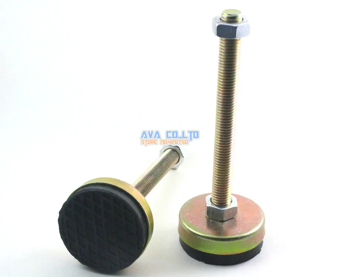 4 Pieces 60mm Base M14x150mm Adjustable Anti Slip Lathe Leg Furniture