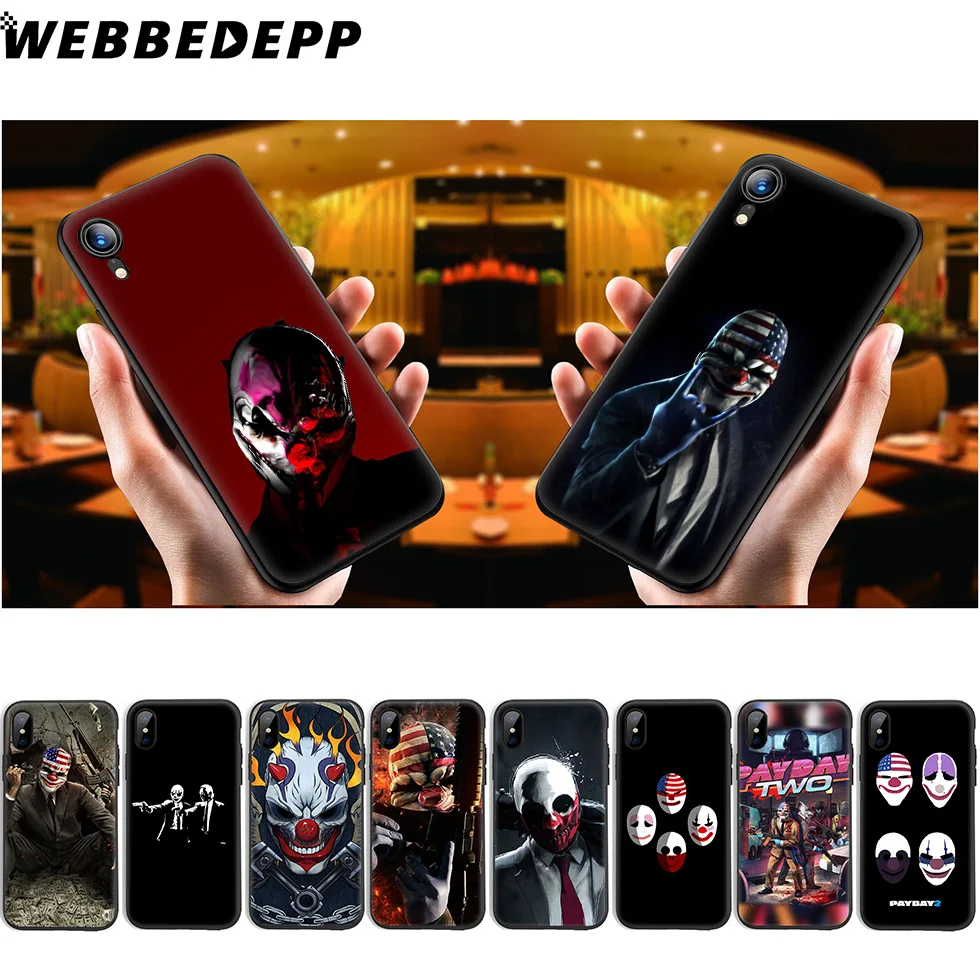 Мягкий силиконовый чехол WEBBEDEPP Payday 2 для iPhone 11 Pro Xr Xs Max X или 10 8 7 6 6S Plus 5 5S SE Case |