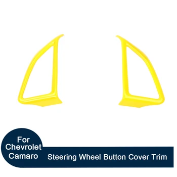 

Auto Accessories 2PCS ABS Steering Wheel Button Cover Trim Decorative Frame Fit For Chevrolet Camaro 2017+