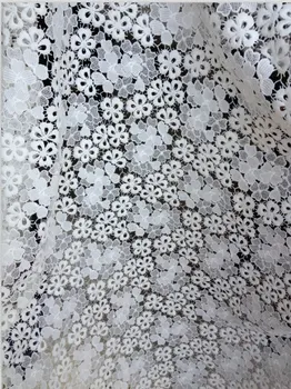 

Off White lace fabric with flowers, small flowers venise lace, vlf014