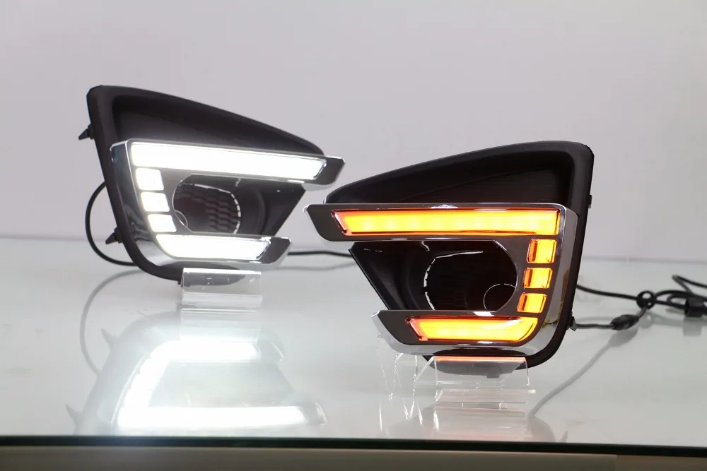 Дневные ходовые огни Osmrk led drl для mazda cx-5 2012-2016 Светодиодная панель с желтым