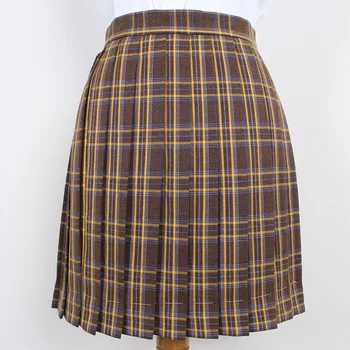 

Hot Japanese Korean Version Short Skirts School Uniform Suit Jk Girl Pleated Half Skirt School A Word Lattice Pleated Skirt Tutu