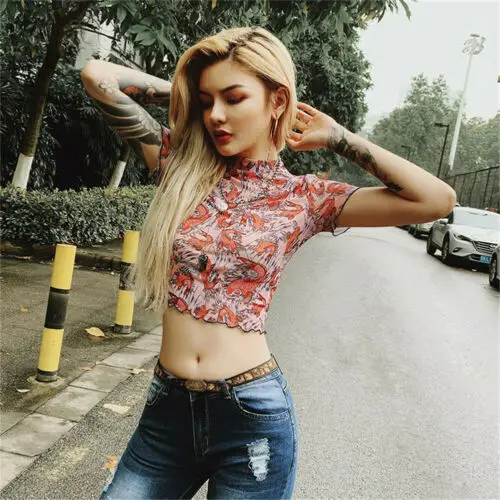 

Women O-neck Tops Loose Short Sleeve Shirt Casual Blouse Chiffon Summer Shirts Hot Sale