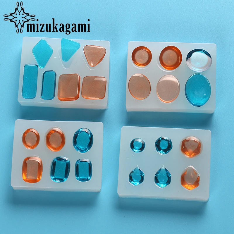 1pcs UV Resin Jewelry Liquid Silicone Mold Round Square Beads Pendant Resin Casting Mold Tool Decor For DIY Jewelry Making Molds