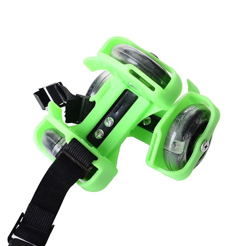 قابل للتعديل وامض الأسطوانة أحذية التزلج للأطفال عيد ميلاد عيد الميلاد هدايا متوهجة صغيرة بكرة فلاش عجلة زلاجات دوارة