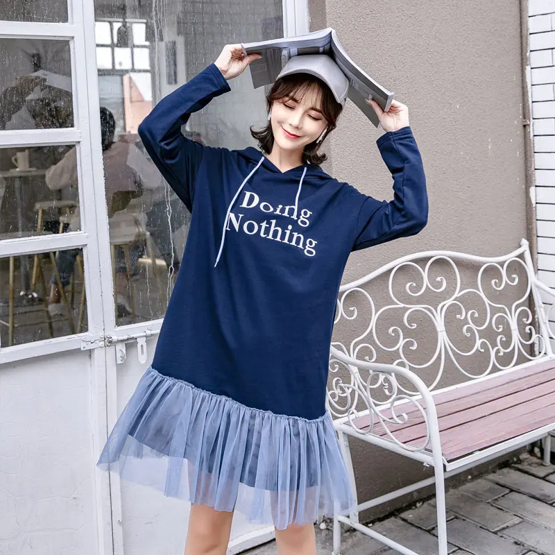 

Novelty Maternity Clothes Pregnancy Dress Autumn Fashion Maternity Clothing Of Pregnant Women Long Sleeve Vestidos