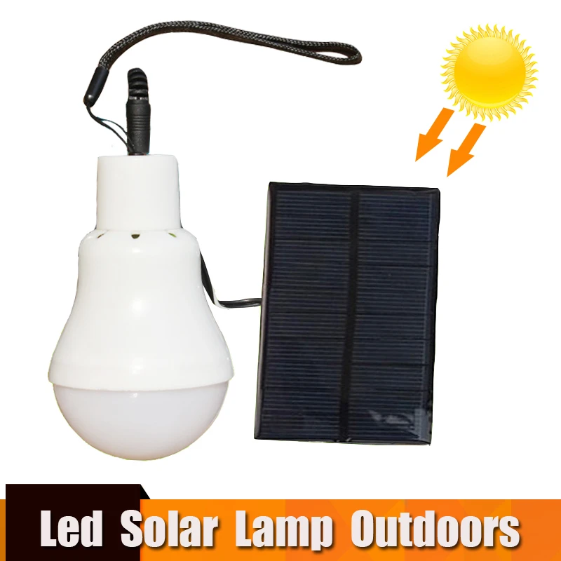 

Portable Solar Light 15W 130LM Solar Powered Energy Lamp 5V LED Bulb for Outdoors Camping Light Tent Solar Lamp