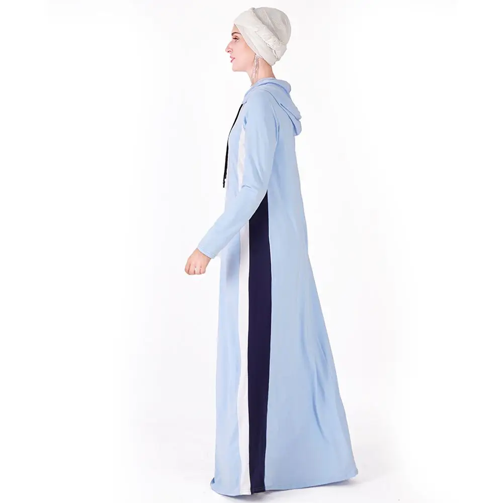 Хлопковые Платья Abayas с капюшоном, студенческое Спортивное длинное платье, арабское длинное платье, турецкое мусульманское модное женское платье на Ближнем Востоке