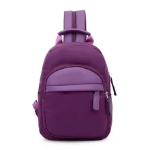 Nylon Waterproof Women’s Backpack 2016 All match Girls Backpacks Chest bag Girls Bags Fashion Small Casual Travel Backpack