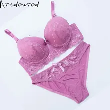 Женский кружевной комплект нижнего белья пуш-ап, сексуальные комплекты трусов 3/4, женское нижнее белье, комплект сексуального белья больших размеров, комплекты бюстгальтеров, роскошные комплекты белья