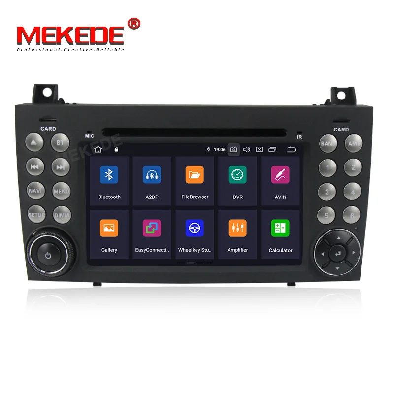 Excellent MEKEDE Car Multimedia player PX30 Android 9.0 car radio stereo DVD player For Benz R171 W171 Benz SLK R171 SLK200 WIFI GPS BT 2
