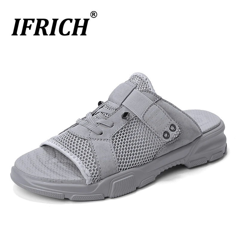 

2019 New Men Summer Slippers Size 38-44 Beach Slippers Men Non-Slip Soft Slippers Man Wearable Flats Men Breathable Casual Shoes