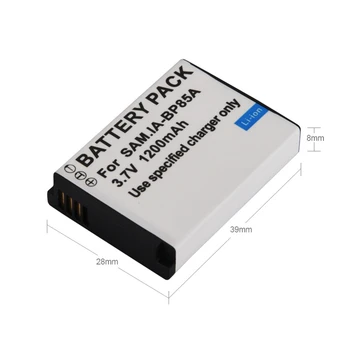 

3.7V 1200mAh IABP85A BP85A Rechargeable Replacement Digital Camera Battery For Samsung ST200 PL210 WB210 SH100 Backup Batteria