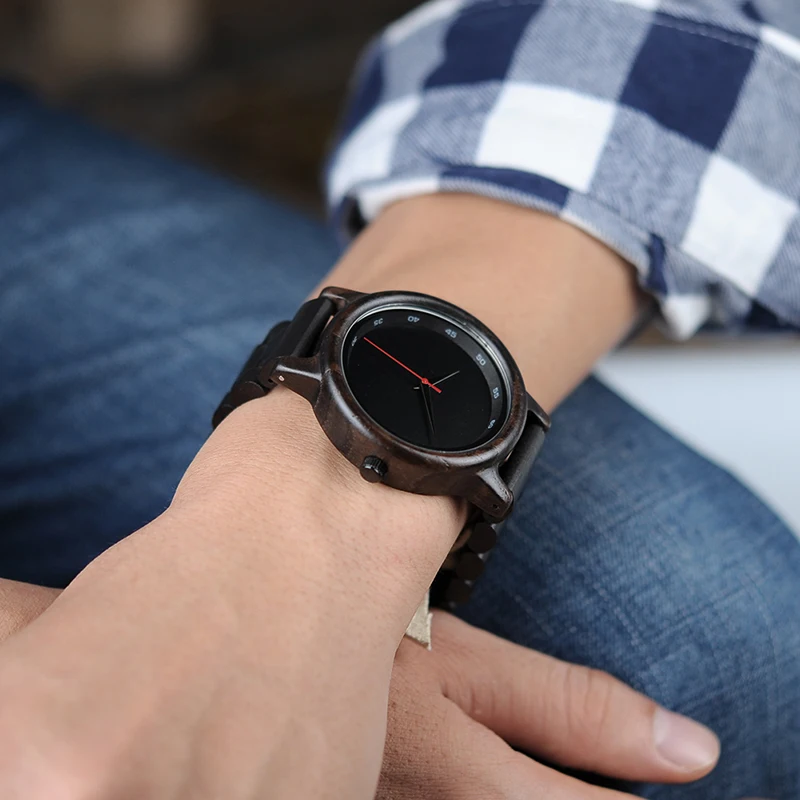 BOBO BIRD Wood Watch Men Relogio Masculino Top Luxury Brand Mens Quartz Watches erkek kol saati W-P10 OEM Drop Shipping