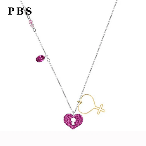 

PBS Original Copy High Quality 1:1 Fine Single-layer Red Love Necklace With Logo Free Of Charge Wholesale Manufacturers