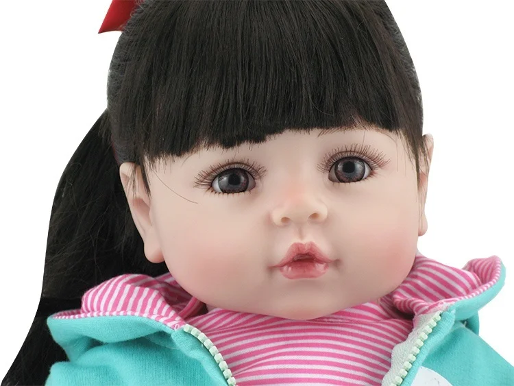 NPK Bebes Reborn doll 47 см силиконовая кукла девочка Baby игрушка Реалистичная
